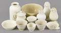 Collection of English creamware 19th c