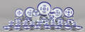 Spode blue Fitzhugh partial dinner service
