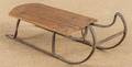 Miniature pine and iron sled