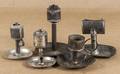 Five pieces of early American tin lighting