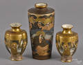 Pair of Japanese Satsuma vases