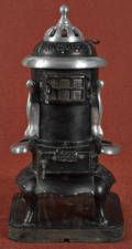 Cast iron and nickel  Anchor  salesman sample parlor stove