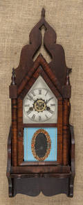 Welch steeple clock with a shelf