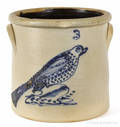 New York stoneware crock 19th c