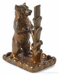 Redware standing bear 19th c