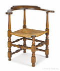 New England William  Mary roundabout chair ca 1750