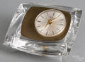 Daum glass desk clock