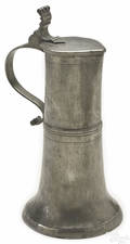 French pewter flagon 18th19th c