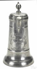 German pewter spouted flagon or