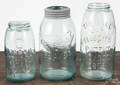 Three fruit jars