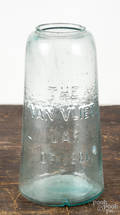 The Van Vliet Jar of 1881  aquamarine canning jar