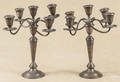Pair of Newport weighted sterling silver candelabra