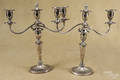 Pair of English silver plated candelabra