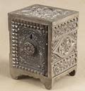 Nickel plated cast iron Treasure Safe bank