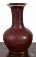 Chinese sang de boeuf bottle vase 19th c