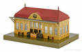 Marklin painted tin train station