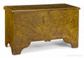New England painted pine blanket chest ca 1820