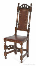 Boston William  Mary maple dining chair ca 1720