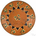 North Carolina redware dish early 19th c