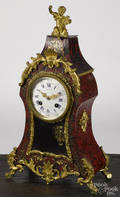 French Chaude Louis XV style boulle shelf clock