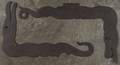 Four American snakeform iron figural door hinges