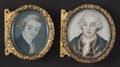 Two English miniature portraits on ivory