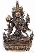 Sino Tibetan bronze Buddha