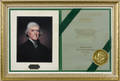 Large collection of framed works related to Republican Presidents