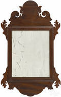 Chippendale mahogany looking glass