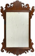 Chippendale mahogany looking glass