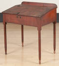 Pennsylvania Sheraton pine schoolmasters desk
