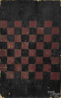 Painted artistboard checkerboard