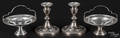 Pair of sterling silver weighted candlesticks