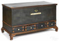 Pennsylvania painted pine dower chest