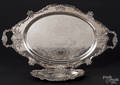 Two Wallace silver plated serving trays