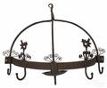 Wrought iron hanging pot rack