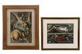 Two Modern Lithographs Signed LeBrun  Erni