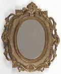 Brass dresser mirror