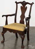 Chippendale style walnut armchair