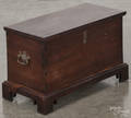 Chippendale style miniature walnut blanket chest