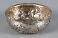 Spanish or Spanish Colonial chased silver bowl