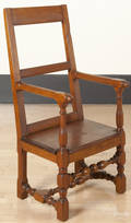 Pennsylvania William  Mary maple armchair