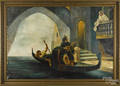 Large oil on canvas Venetian scene