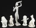 Continental blanc de chine porcelain figures