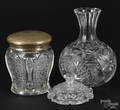 American brilliant cut glass decanter