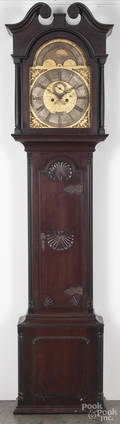 Centennial mahogany tall case clock