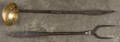Two wrought iron utensils