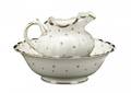 G Jones for Harrods Rosebud Wash Basin  Ewer