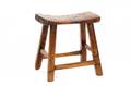 British Primitive Carved Elm Joint Stool 18th C