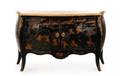 Chinoiserie  Gilt Bronze Mounted Bombe Cabinet